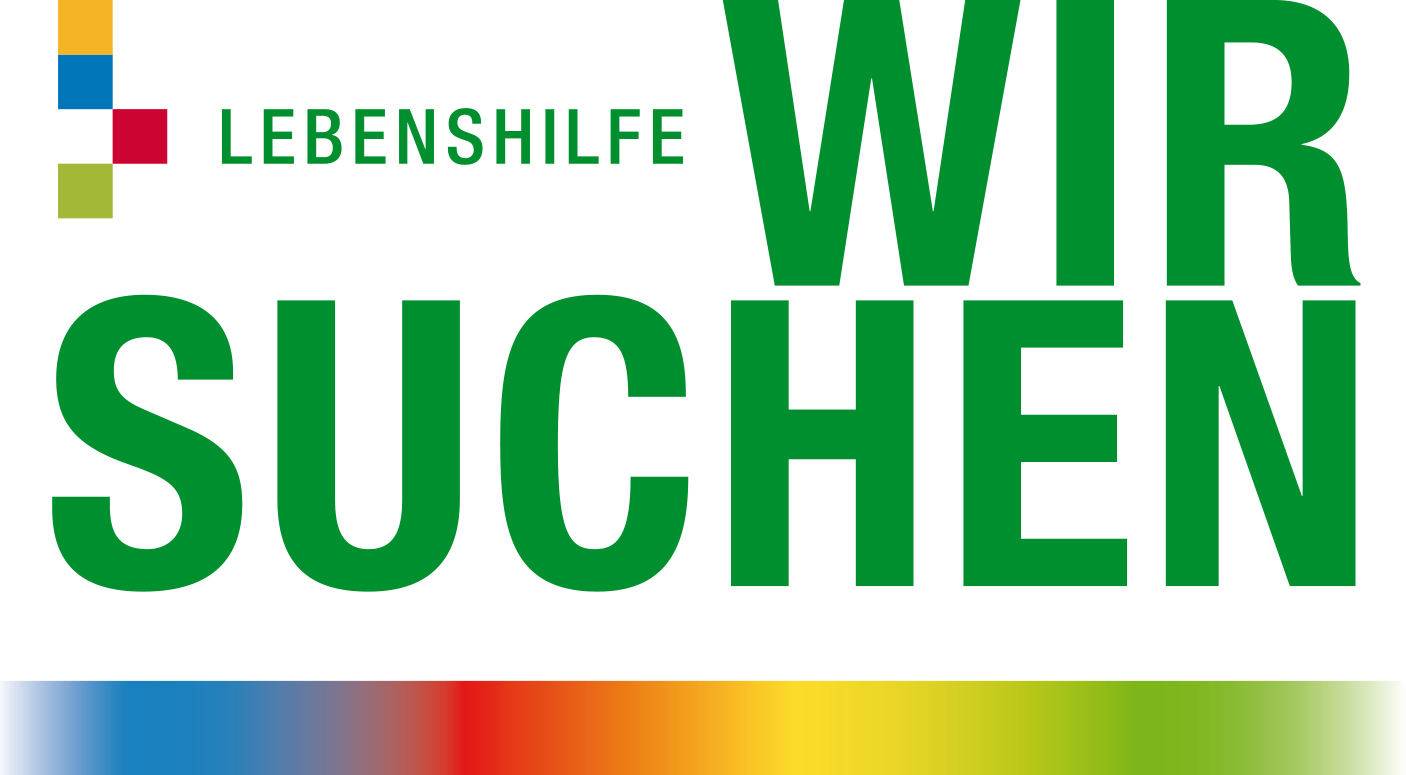 Logo "Wir suchen" (=cerchiamo)