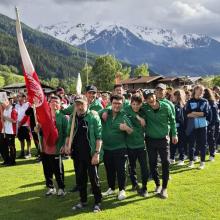 La squadra della Lebenshilfe Alto Adige a Salisburgo.