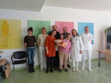 Gruppenfoto im Krankenhaus