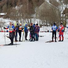 Langläufer in der Startzone