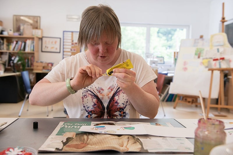 Persona durante il lavoro