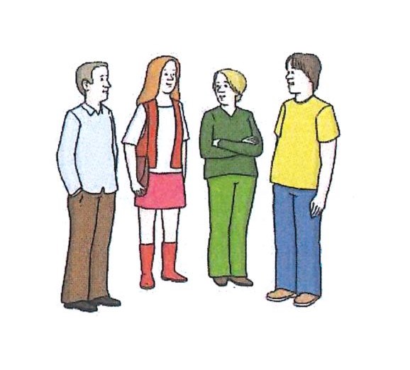 Zeichnung von einer Gruppe