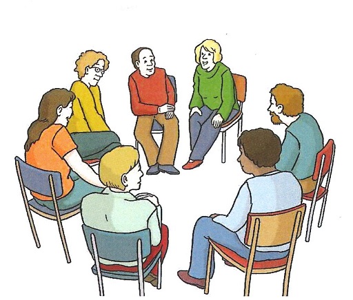 Zeichnung von einer Gruppe